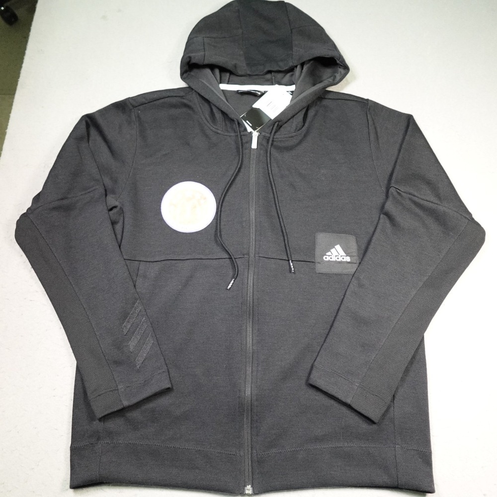 Adidas McDonalds All American Games Jacket Mens L Black Zip Hoodie FS9883 NEW